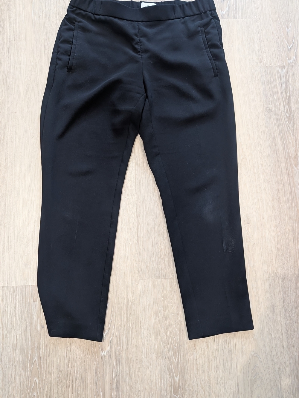 Aritzia Black High Rise Tapered Trousers - Picture 2 of 9